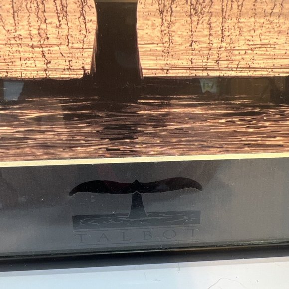 Mint Bob Talbot Whale Tail Framed and Matted under Glass Rare - Picture 4 of 4